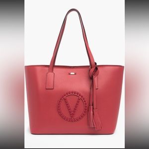 Valentino by Mario Valentino Rockstud Tote (Lipstick Red)